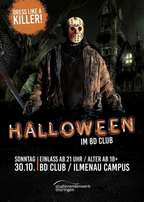 Flyer Halloween im BD CLUB