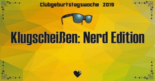 Flyer Klugscheißen: Nerd Edition